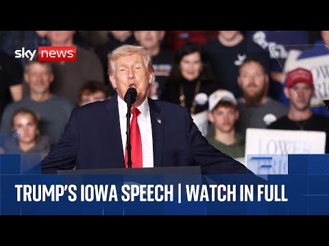 Trump speech at Iowa rally amid backlash to deadly ICE shootings