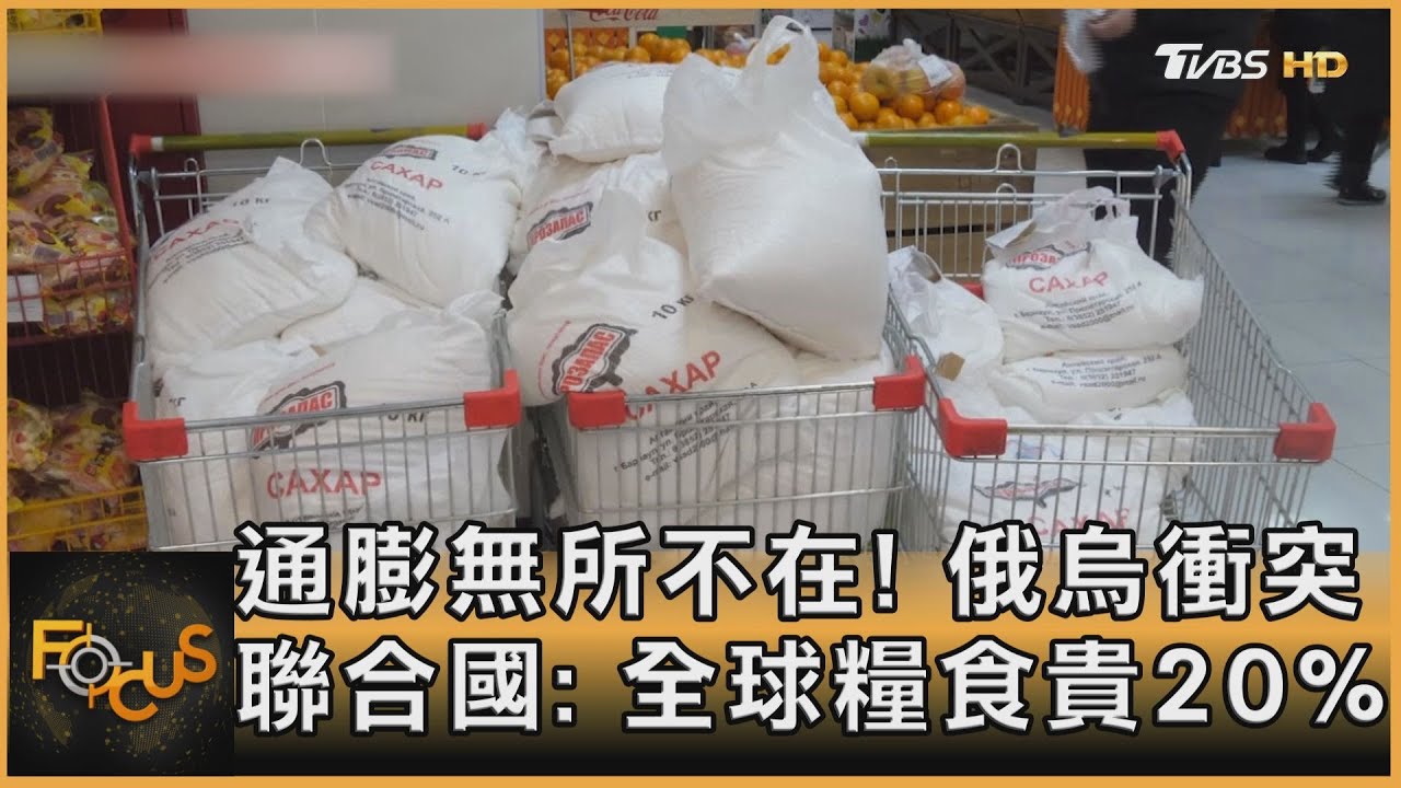 通膨無所不在!俄烏衝突 聯合國:全球糧食貴20%