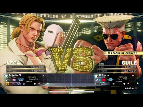 Boltstrike_PC (Vega) vs OS-Nouryu (Guile) Ranked Match SF5