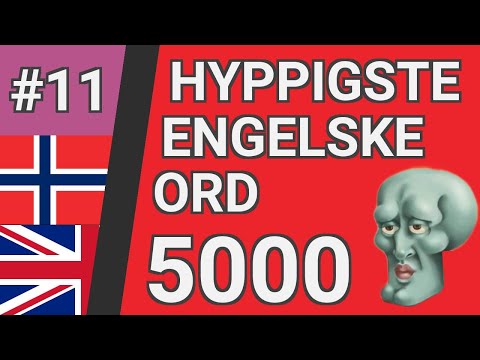 De fleste vanlige engelske ord med oversettelse, uttale og animasjon #11 EN⬅NO