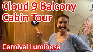 Carnival Luminosa Cloud 9 Spa Balcony Cabin Tour - Cabin 8254