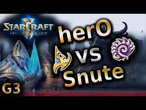 Starcraft 2 LOTV - herO (P) vs Snute (Z) - G3 on Ruins of Seras - Pro tournament