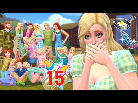How hard can it be to raise 15 children in the sims 4? // Sims 4 family challenge