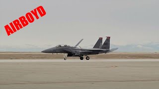 F-15 Lands On Taxiway • Austere Landing Exercise