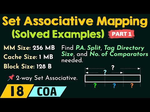 Set Associative Mapping – Solved Examples Part 1