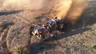 1/5 Scale RedCat Dunerunner  skids in the dirt