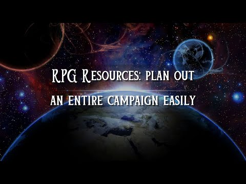 RPG Resources: Plan Your Entire Campaign Easily