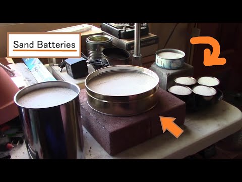 DIY Sand Battery! A "Sand Battery" Powered Fan and Air Heater! - DIY Air Heating! Hot sand pwrd fan!