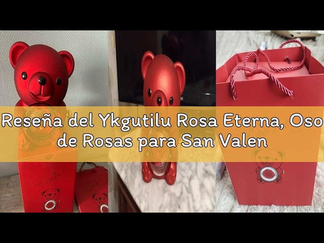 Vídeo relacionado con Oso Rosa Eterna con Collar, Osito Rosa Eterna Rojo, Regalo San Valentin Mujer, Regalo Mujer Cumpleaños Mama, Regalos para Ella Navidad Aniversario, Originales Oso con Flor Eterna