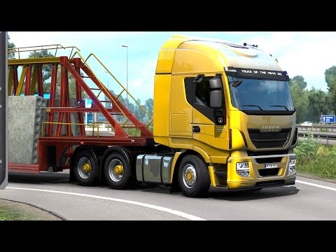 ETS 2 - Iveco Stralis Hi-Way Transporting Floor Panels Part 2