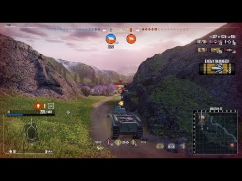 WOT Console B1 Hidden Village 9 destroyed, De Langlade's medal, 1 against 9 (bots allies only)