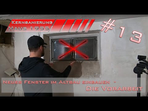 Installing a new window in an old building 1/2 - the preparatory work - basement window