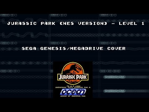 Jurassic Park (NES) - Level 1 (Sega Genesis/MegaDrive Cover)