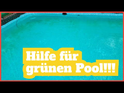 Grüner Pool in 12 Stunden retten und kristallklares Wasser haben! Flüssigchlor, Poolab, Poolroboter