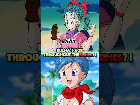 Did you know Bulma's age throughout the Dragon Ball series?! #Dragonball #Goku #whatifgoku