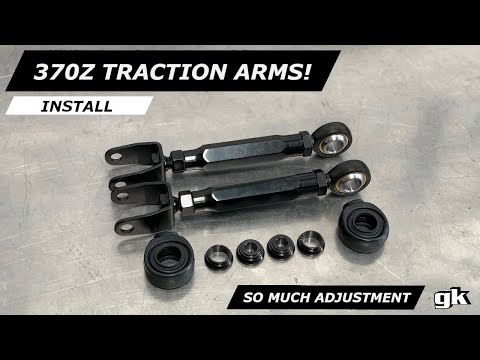 Gktech Z34 370Z V36 G37 Rear Traction Arms - Install