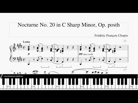 Chopin - Nocturne No 20. in C Sharp Minor, Op. posth - Frédéric François Chopin (Piano score)