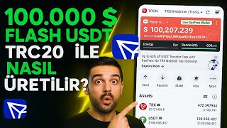 TRC20 ile $100.000 Flash USDT Nasıl Üretilir  | Full TRON Mainnet Tuto