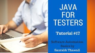 Download the video "Java for Software Testers Tutorial#17 -  JAVA Arrays Methods"