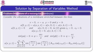 Two dimensional wave equation (Maths)