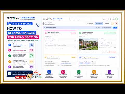 How to Upload Hero Section Images on Your School Website