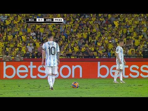 Lionel Messi vs  Ecuador - WC 2022 South America Qualifiers - 1080i.