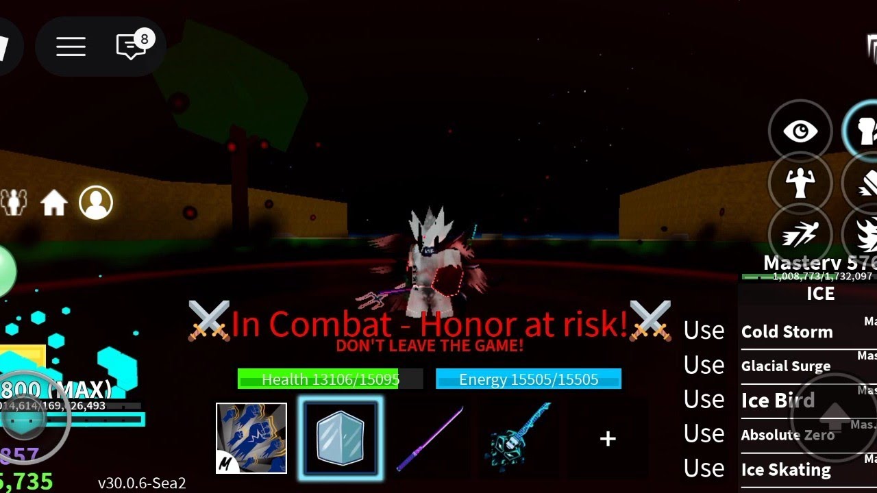 2 years experienced Ice Mobile Gameplay...| Bounty hunting | Blox fruits (Roblox)