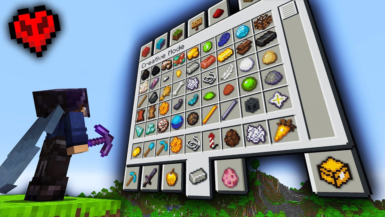 I Built a Working Creative Mode in Hardcore Minecraft