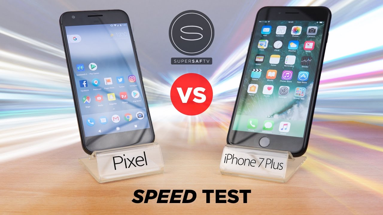 Google Pixel vs iPhone 7 Plus - Speed Test