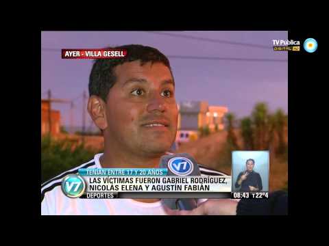 Visión 7:  Gesell: Un rayo mató a tres jóvenes (3)