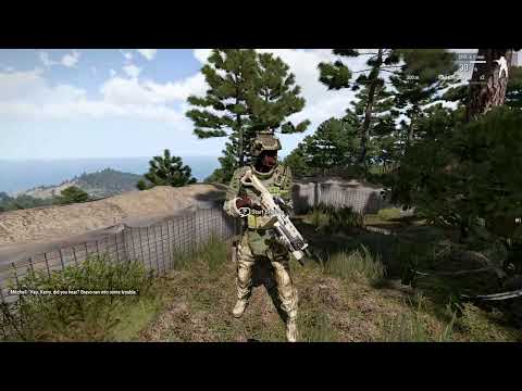 Arma 3 Drawdown 2035 but Lacey is a wizard