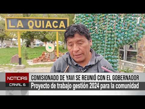 COMISIONADO DE YAVI MANTUVO UNA REUNION CON EL GOBERNADOR DE JUJUY