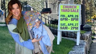 I had to make two trips to my car! Thrift with me at a Church Yard Sale! Poshmark Reseller