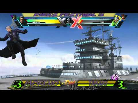 [UMvC3] ChromeCakes (Wes/Task/Vergil) vs Takari (IF/Zero/Strider) @ DF4 - winners bracket