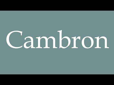 How to Pronounce ''Cambron'' Correctly in French