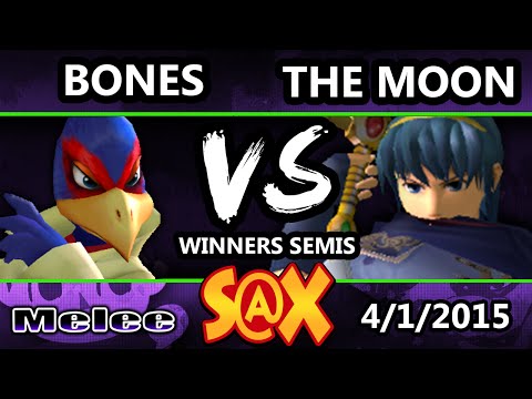 S@X - Bones (Falco) Vs. CTRL | The Moon (Marth) SSBM Winners Semis - Smash Melee