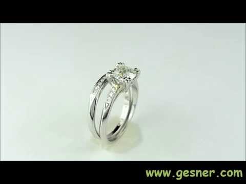 Art Deco .85ct. Diamond & Platinum Engagement Ring/Wedding Set  - J35250