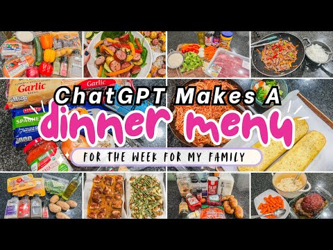 ChatGPT Created the Perfect Weekly Meal Plan for My Family!