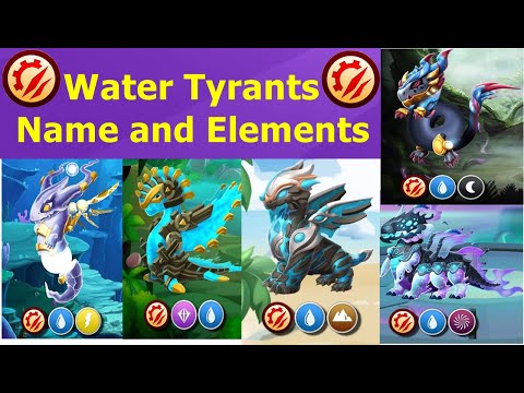 New Water Tyrants Name and Elements | August Dragon of the Month legendary Ugly Duckling  | DML