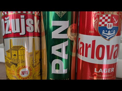 Ozujsko Lager (can) 5% Versus Pan Zlatni Lager (can) 5% Versus Karlovacko Lager (can) 5% 