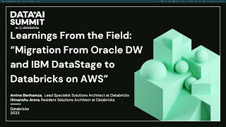 Learnings From the Field: Migration From Oracle DW and IBM DataStage to Databricks on AWS