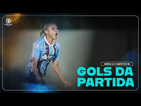 Gols e lances de Grêmio x Instituto 3B