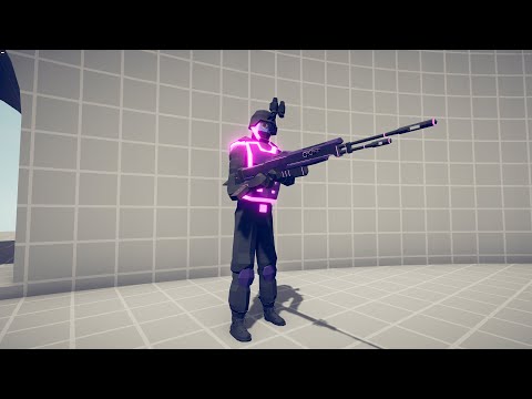 NEON SNIPER Vs EVERY UNIT | TABS Totally Accurate Battle Simulator