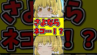 猫が突然のサヨナラ･･･！？ #shorts #ゆっくり茶番劇 #ゆっくり茶番