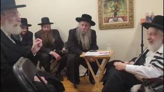 מה שאל האדמו"ר של לובאביץ'ר את האדמו"ר סאטמר במהלך שיווה