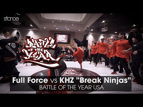 Full Force vs KHZ "Break Ninjas" [finals] // .stance x Battle of the Year USA 2018