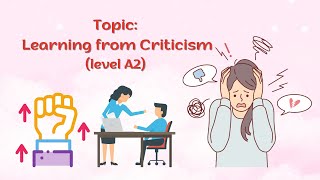 English shadowing | Learning from Criticism | Level A2 | How to improve English
