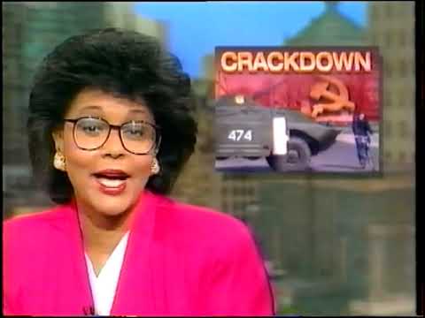 Western media news reports on Lithuania's 1990 declaration of independence