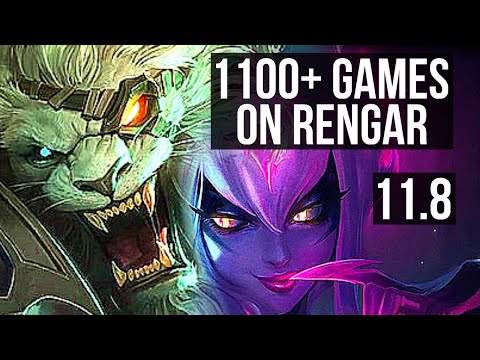 RENGAR vs EVELYNN (JUNGLE) | Rank 2 Rengar, 7 solo kills, 1100+ games | TR Grandmaster | v11.8