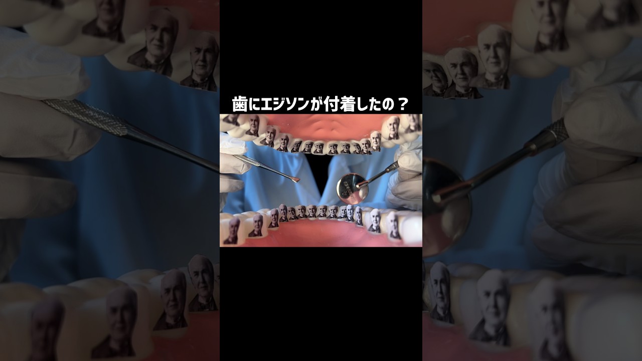 【ASMR】歯にトーマス・エジソンが付着したの？除去します！ #asmr #眠る #癒し